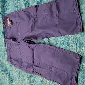 ALFANI SIZE 14W PERIWINKLE CARGO CAPRI